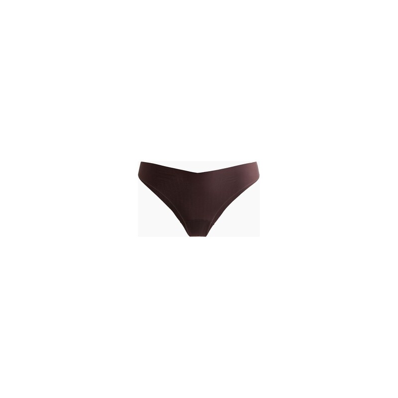 H&M - Neviditelné kalhotky thong 3 kusy - Hnědá/Bílá/Tlumená