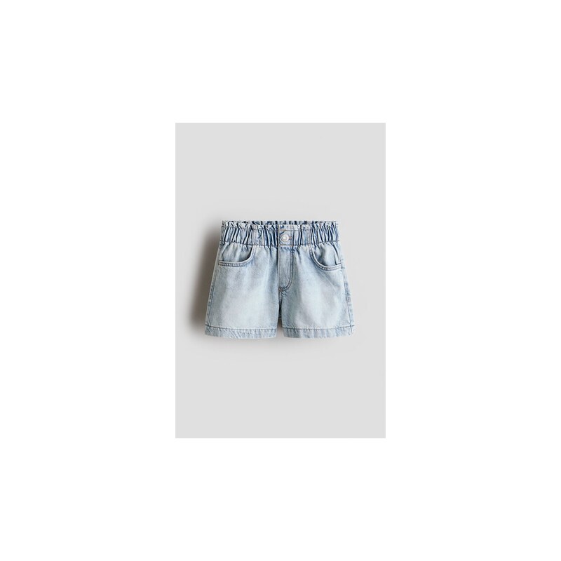 H&M - Džínové šortky Loose Fit - Světlý Denim Blue