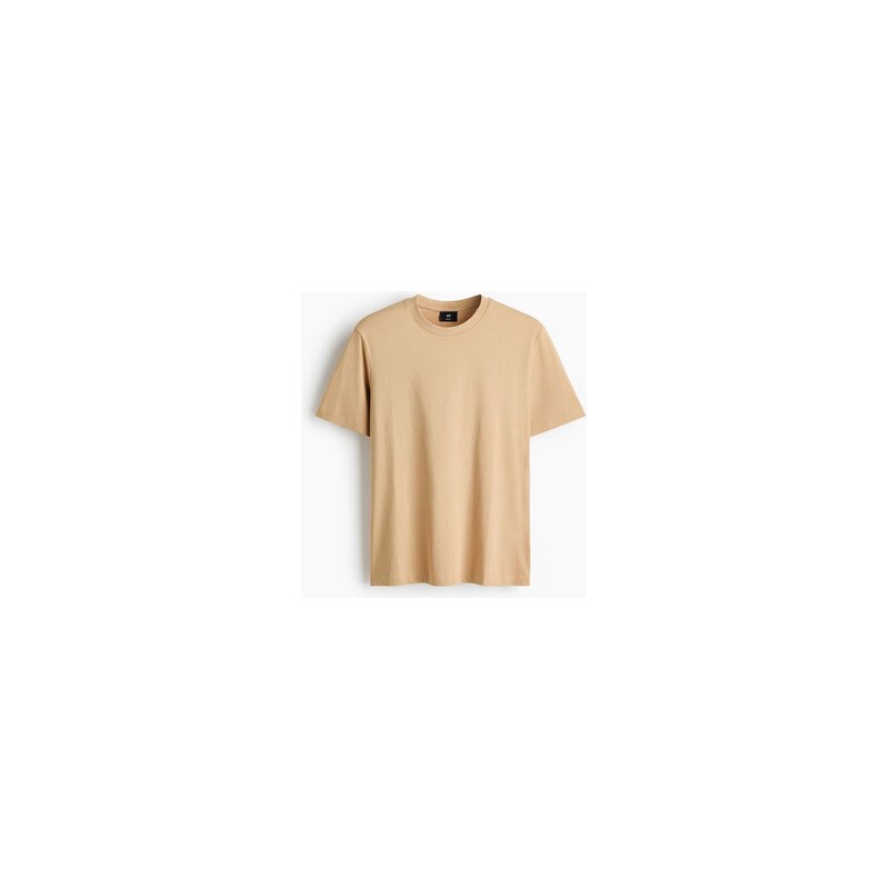 H&M - Tričko Regular Fit - Béžová