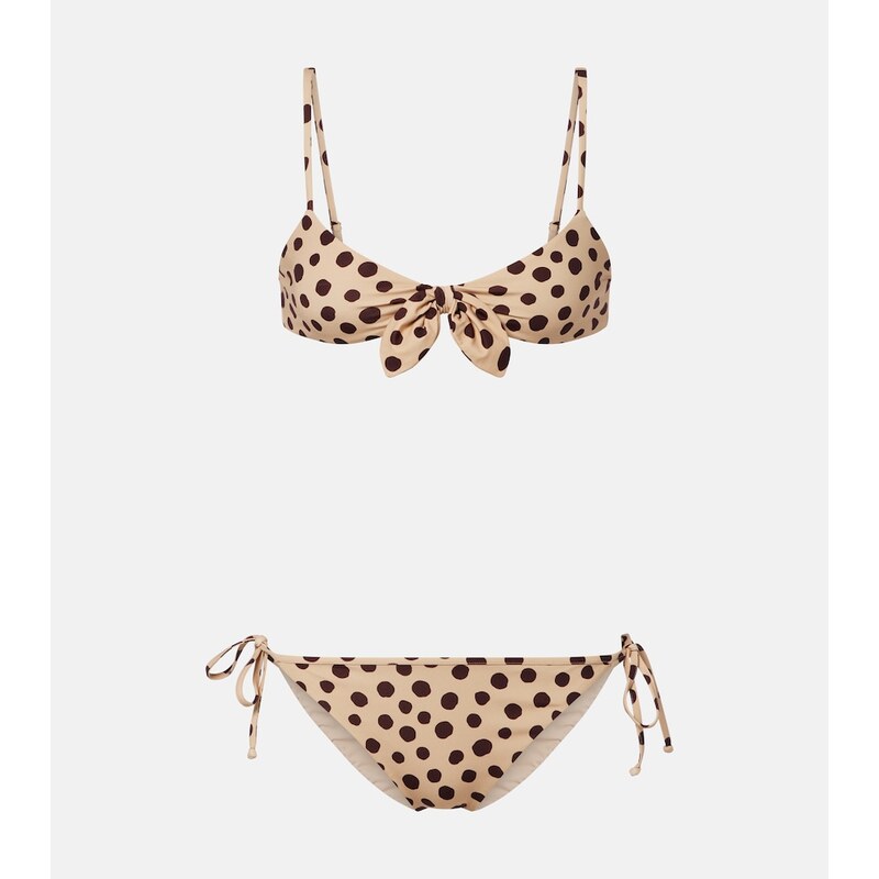 Valentino Polka-dot bow-detail bikini