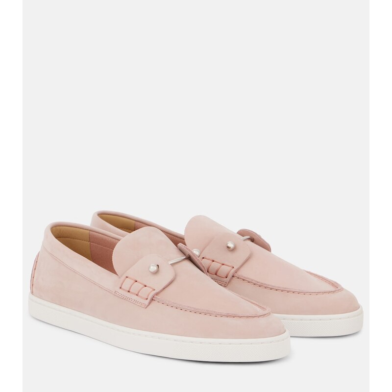 Christian Louboutin Chambeliboat suede slip-on shoes
