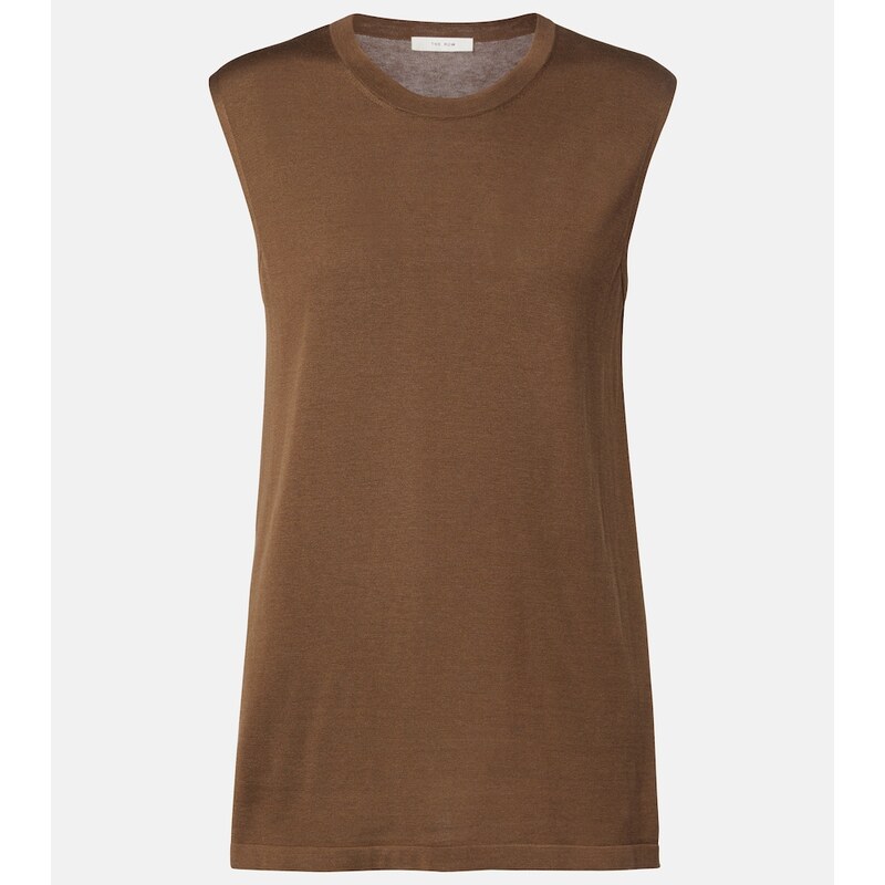 The Row Omima silk top