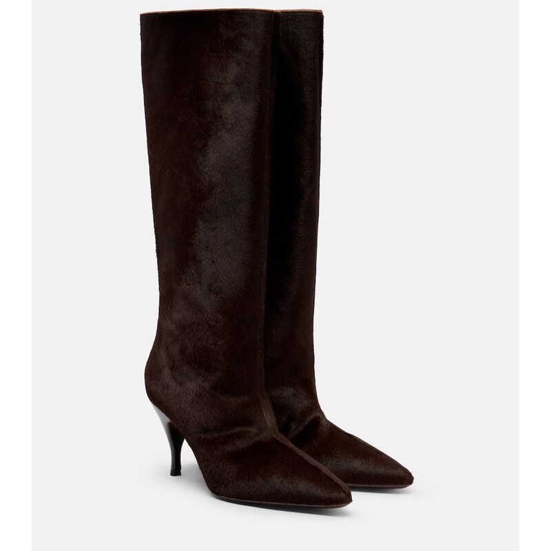 Herbert Levine Silhouette suede knee-high boots