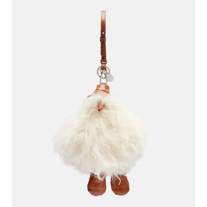Dámská klíčenka Moncler MonDuck v barvě Beige Sand