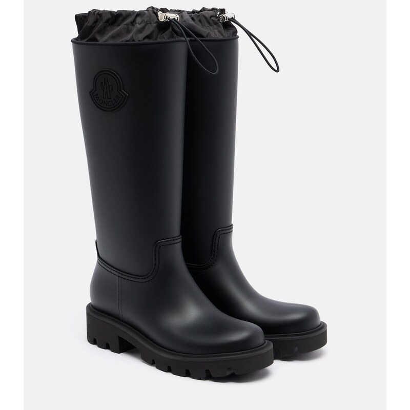 Deštní kozačky Moncler Kickstream v černé/grizzly barvě