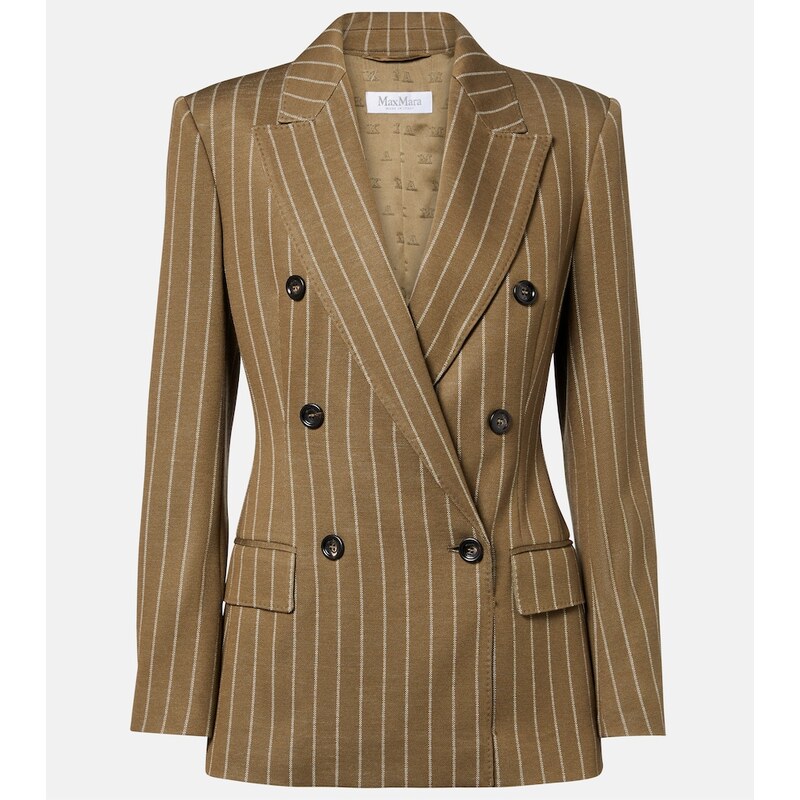 Max Mara Balta pinstripe double-breasted blazer