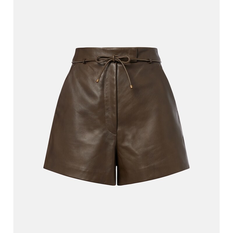 Max Mara Leather shorts