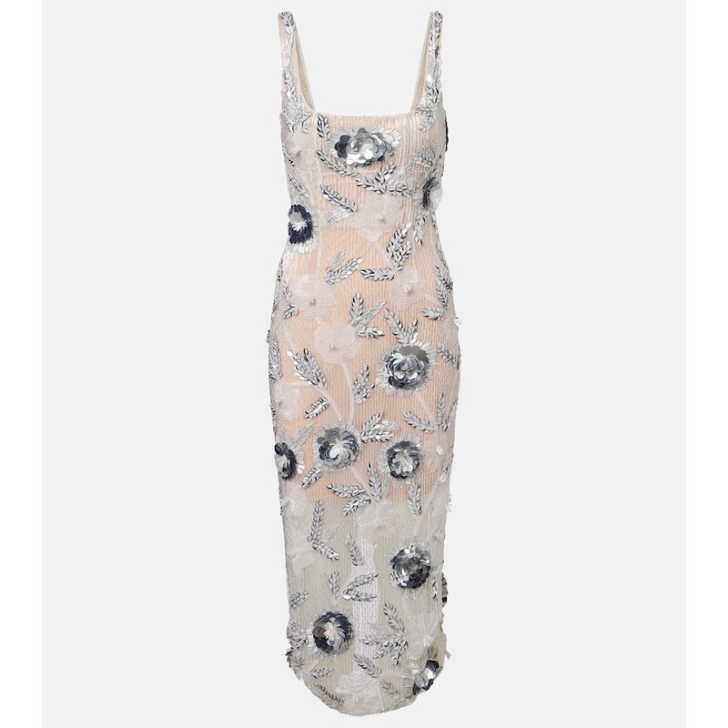 Rachel Gilbert Pierre embellished midi dress