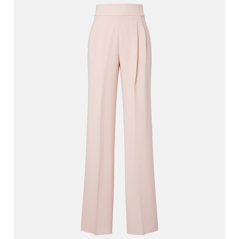 Max Mara Pleated cady straight pants