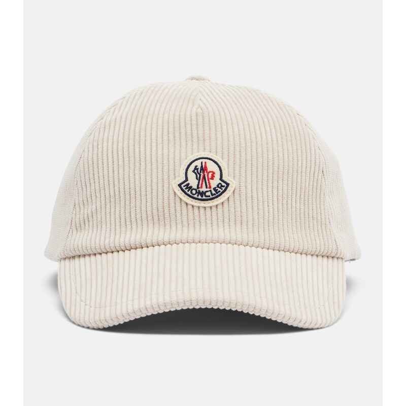 Moncler Logo corduroy baseball cap