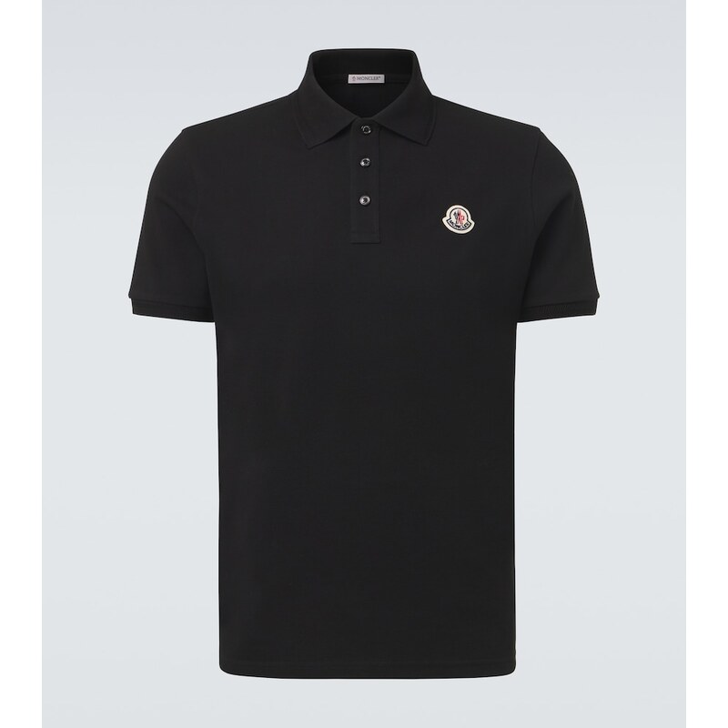 Moncler Logo cotton piquÃ polo shirt