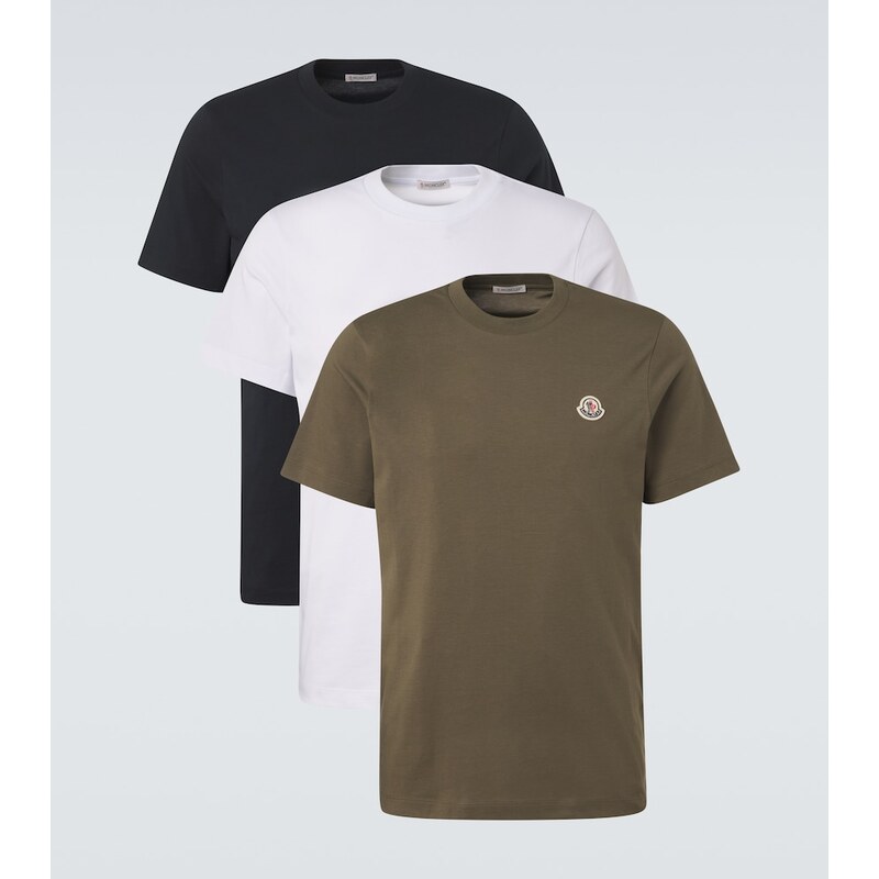Moncler Set of 3 cotton jersey T-shirts