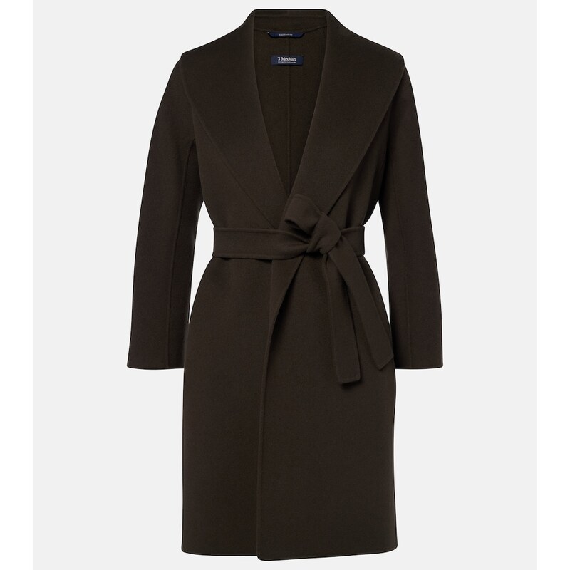S Max Mara Virgin wool wrap coat