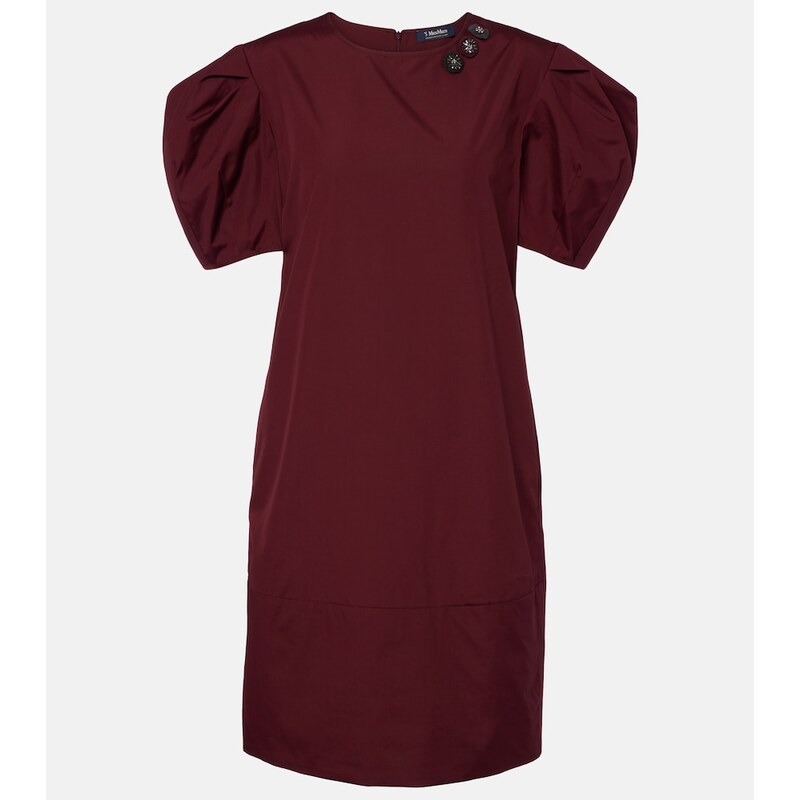 S Max Mara Puff-sleeve cotton poplin minidress