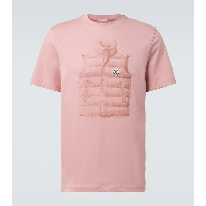 Moncler Printed cotton jersey T-shirt