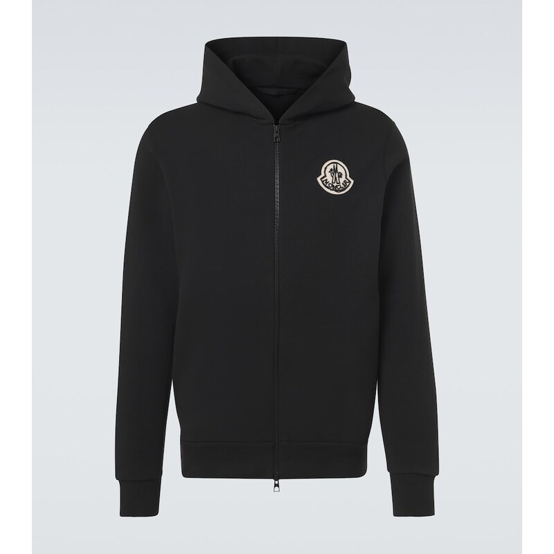 Moncler Logo cotton zip-up hoodie