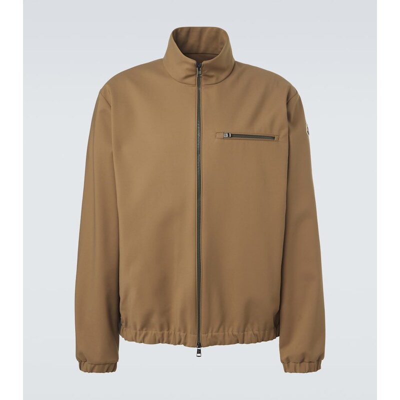 Pánská větrovka Moncler z kotonové směsi ve farbě Croissant