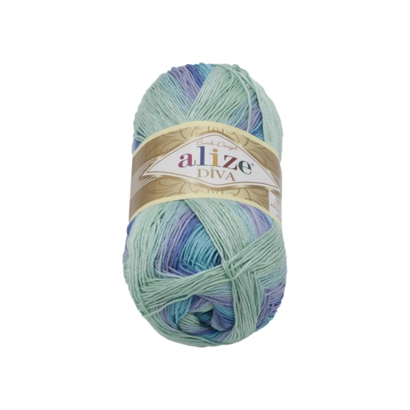 Bellatex Příze DIVA BATIK 100 g, 350 m Modrá,Fialová