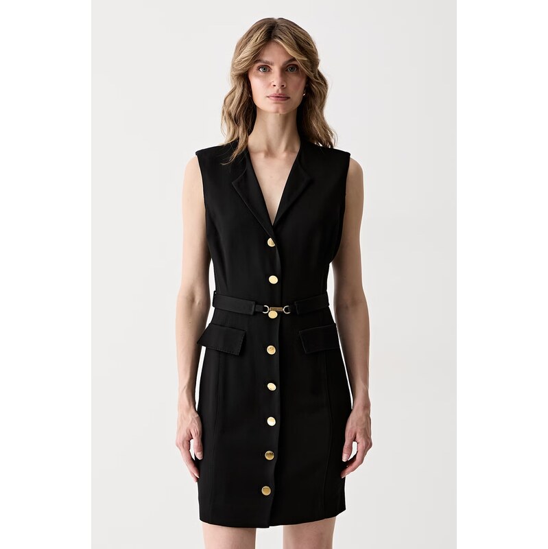 Marciano by Guess košilové šaty s vlnou RASHIDA