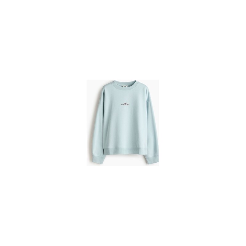 H&M - Mikinas textovým motivem - Tyrkysová/Art Collective