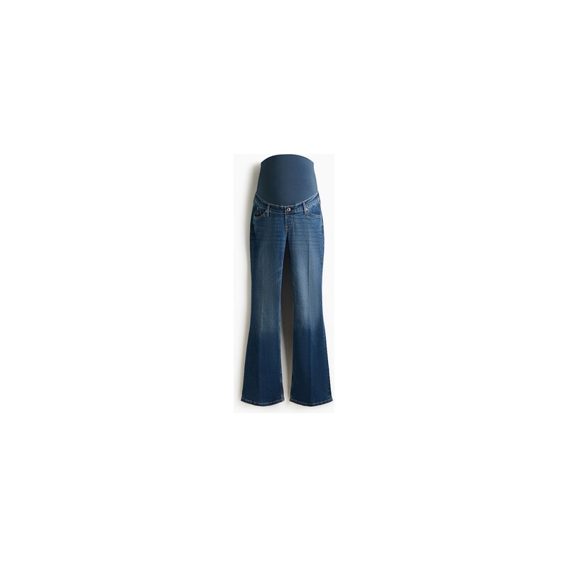 H&M - MAMA Flared Jeans - Denim Blue