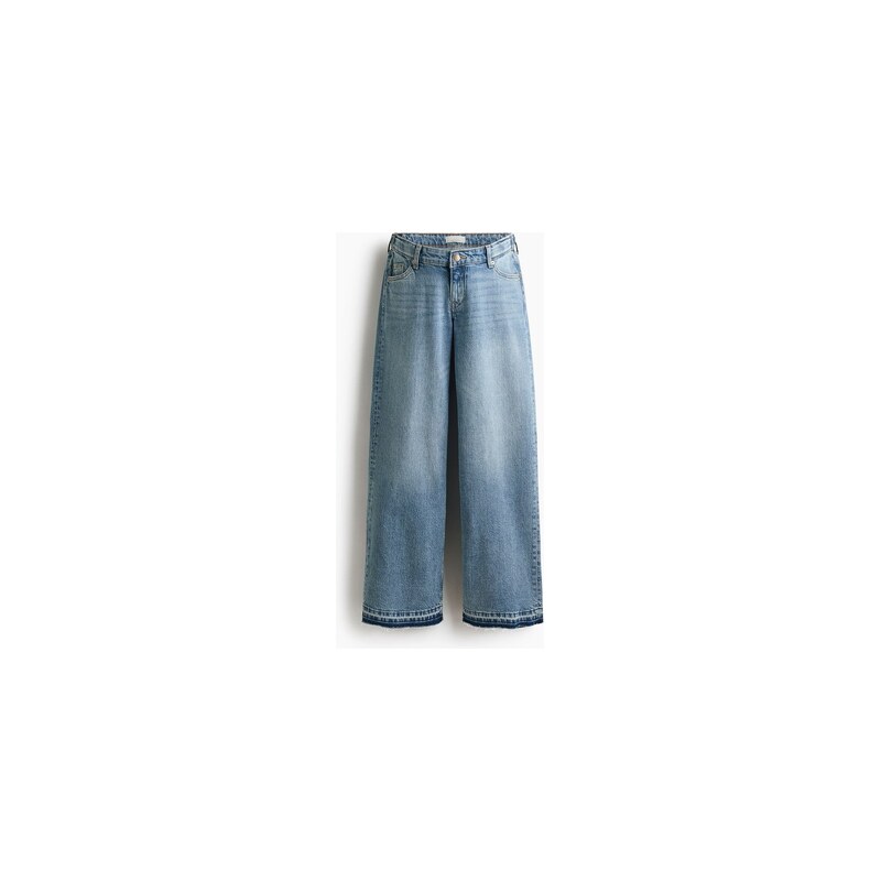 H&M - MAMA Široké džíny Before & After - Světlý Denim Blue