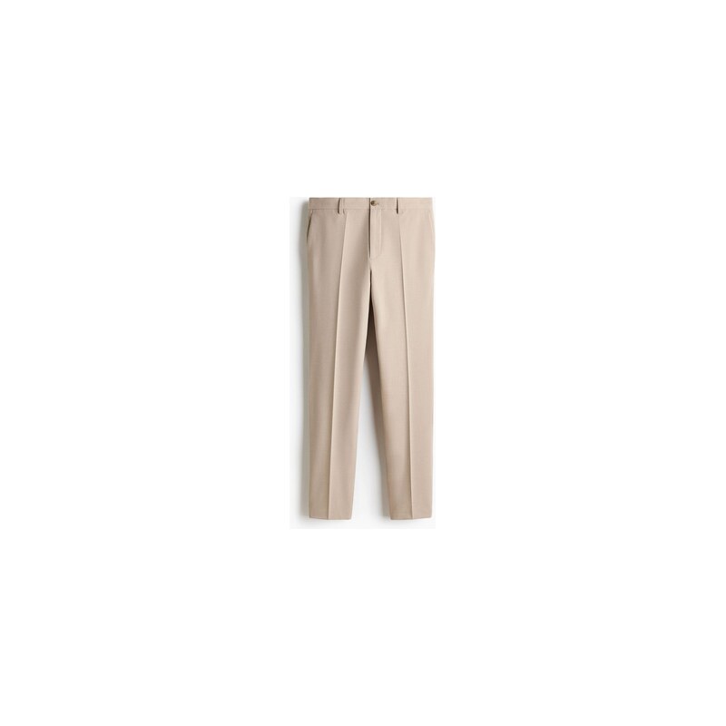 H&M - Elegantní kalhoty Slim Fit - Béžová