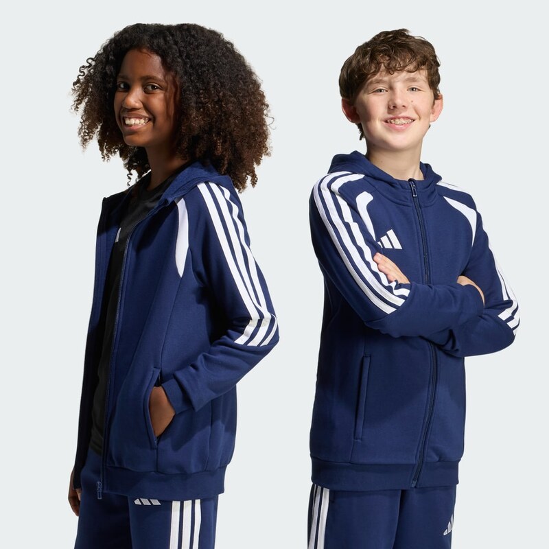 Adidas Dětská mikina Tiro26 League s kapucí a zipem po celé