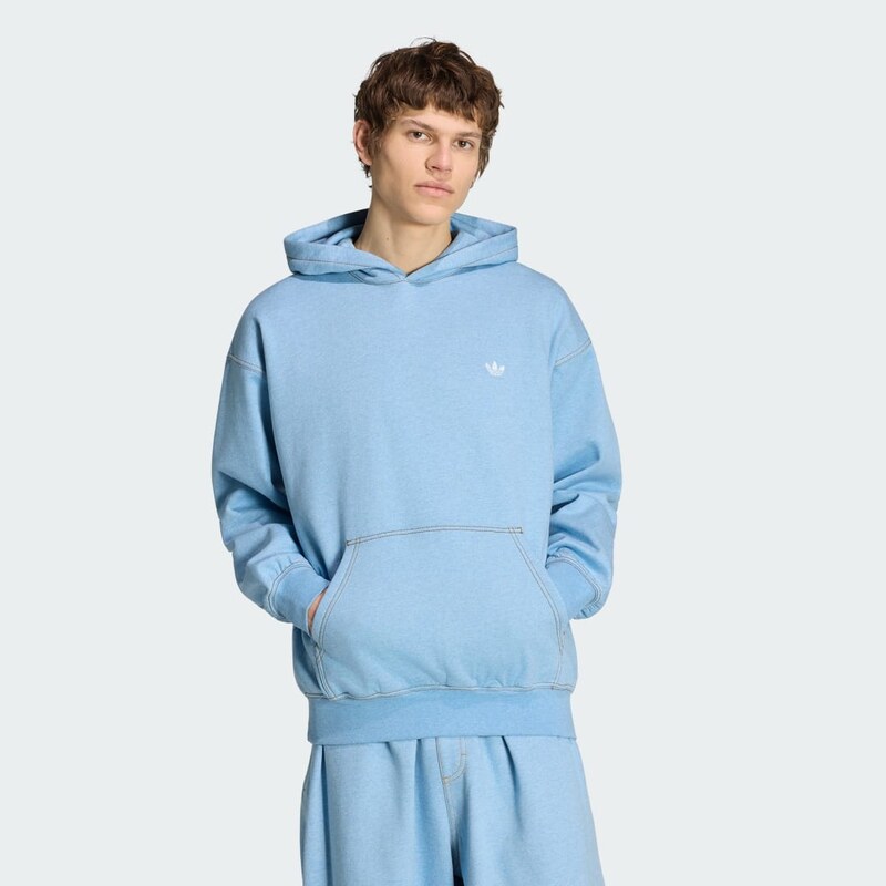 Adidas VOLNÁ MIKINA S KAPUCÍ TREFOIL ESSENTIALS MELANGE