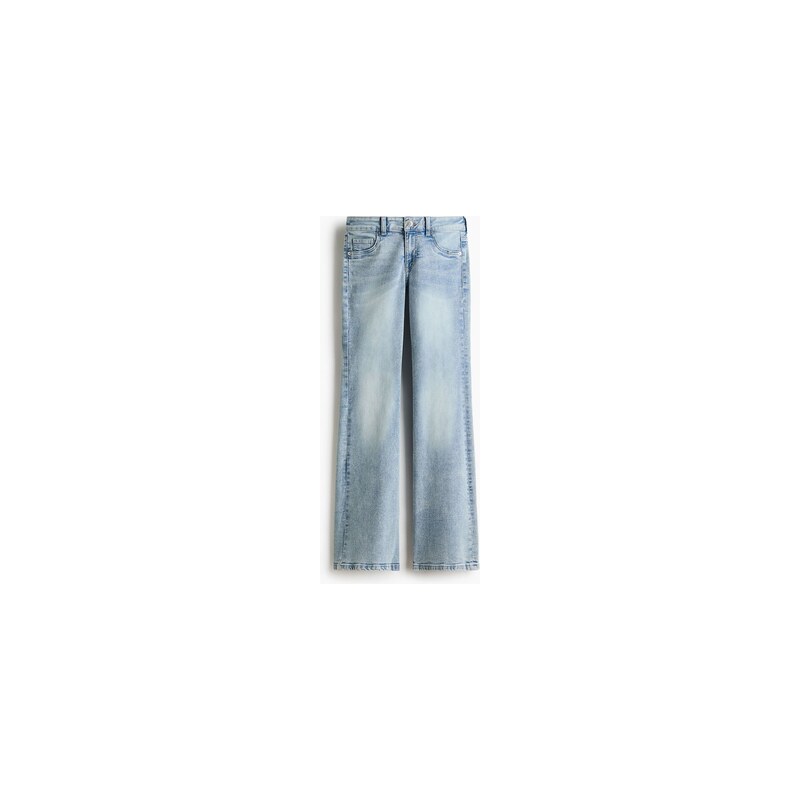 H&M - Flared Low Jeans - Světlý Denim Blue