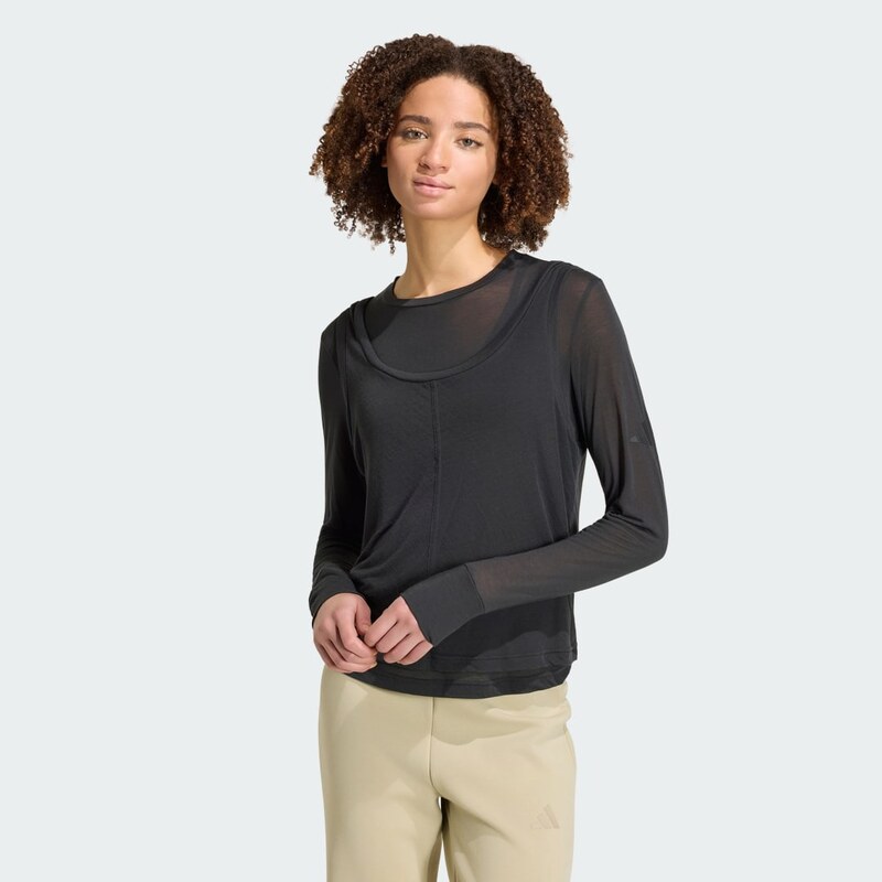 Adidas TOP S DLOUHÝM RUKÁVEM SOFT LUX SHEER
