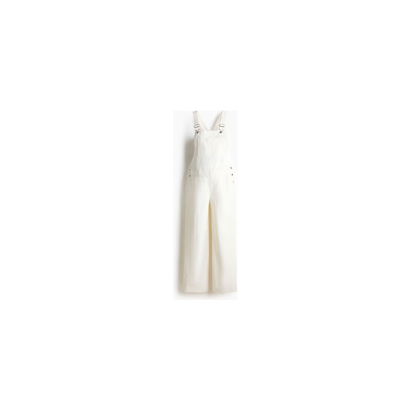 H&M - MAMA Džínové kalhotys laclem Before & After - Bílá