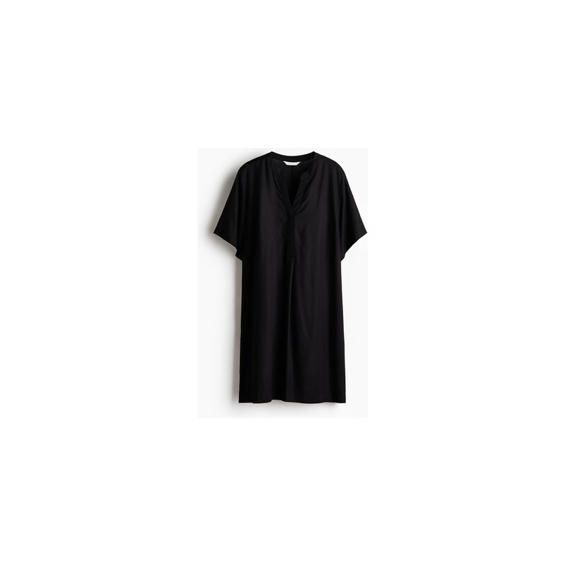 H&M - Tunikové šaty z viskózy - Černá