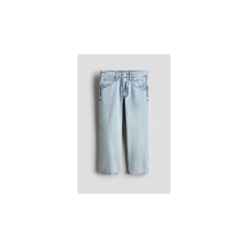 H&M - Loose Fit Jeans - Světlý Denim Blue