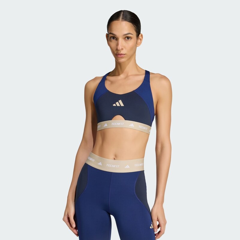 Adidas Podprsenka TECHFIT Workout Color Block se střední oporou