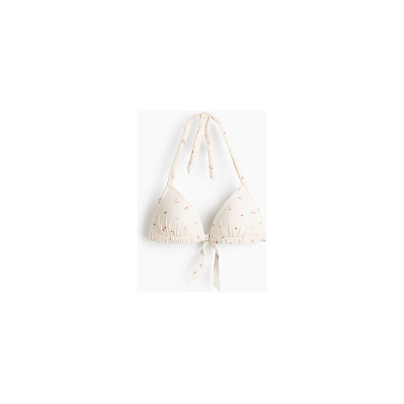 H&M - Bikinová push-upkas trojúhelníkovými košíčky - Bílá