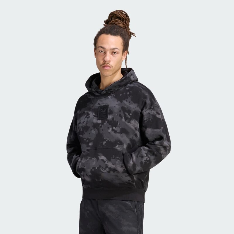 Adidas MIKINA S KAPUCÍ CAMO