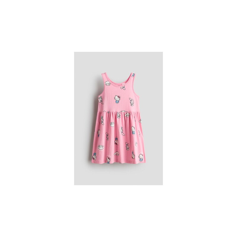 H&M - Bavlněné šatys potiskem - Růžová/Sanrio