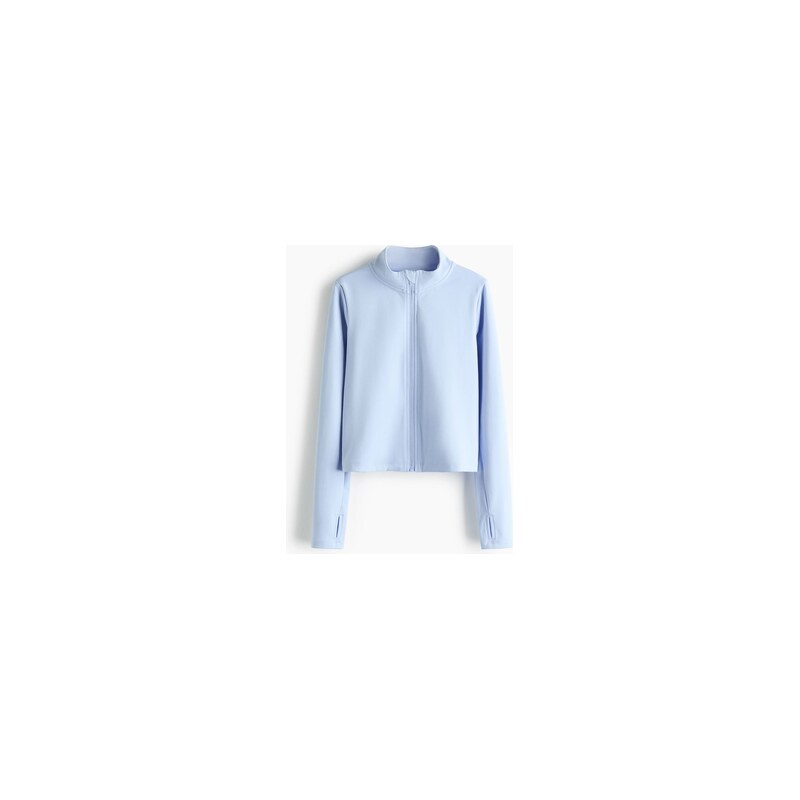 H&M - Sportovní bunda SoftMove - Bleděmodrá