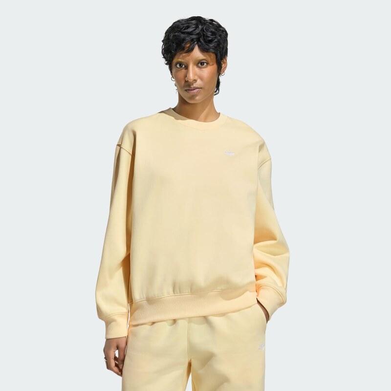 Adidas Flísová mikina ESSENTIALS CREW LONG OS
