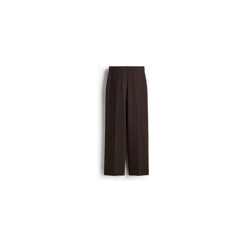 H&M - Elegantní kalhoty - Tmavě Hnědá
