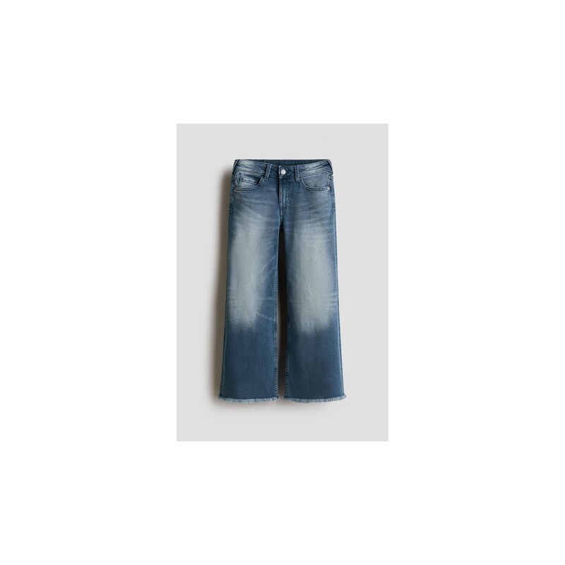H&M - Baggy Fit Bootcut Leg Jeans - Denim Blue
