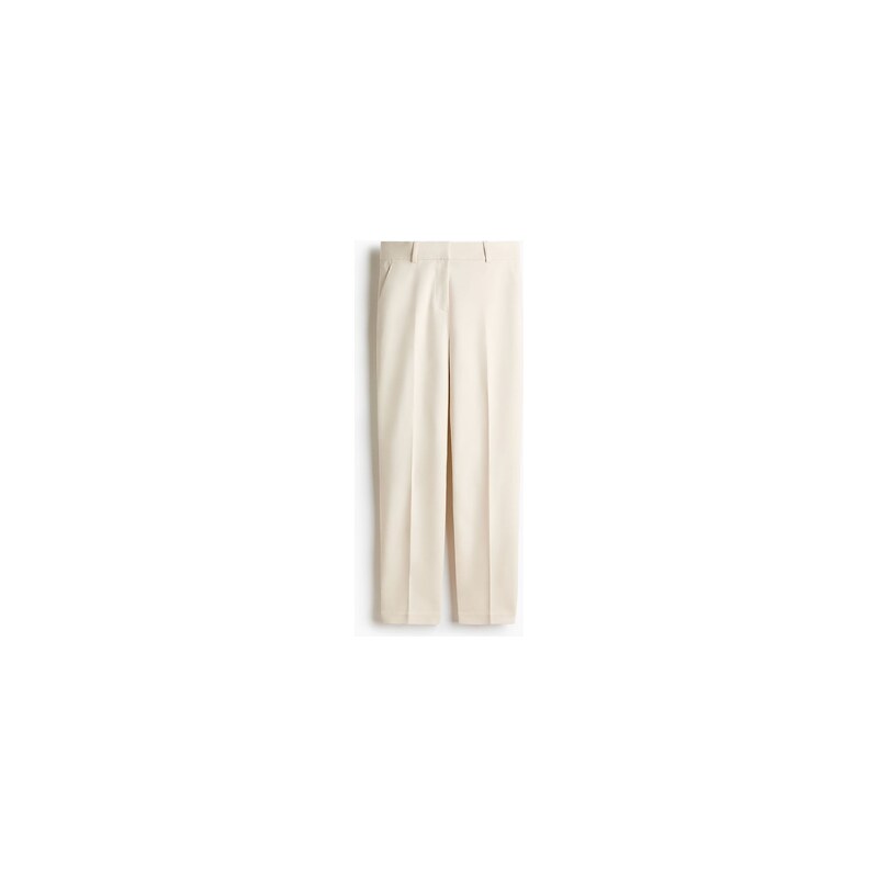 H&M - Cigaretové kalhoty - Krémová