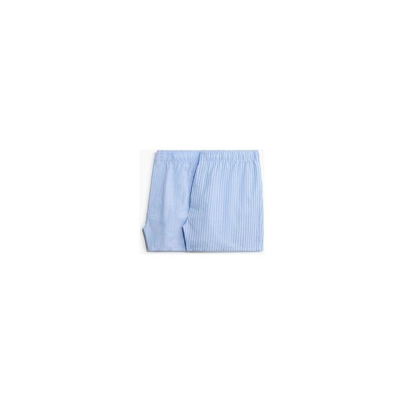 H&M - Boxerky z tkaniny 2 kusy - Bleděmodrá/Proužky