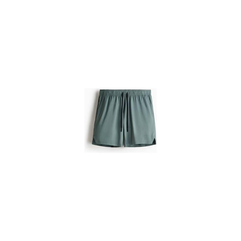 H&M - Sportovní šortky DryMove - Kouřově Zelená