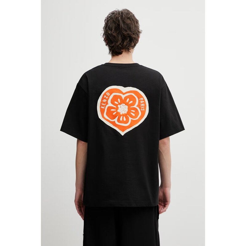 Kenzo pánské bavlněné GOTS KENZO BOKE HEART OVERSIZE