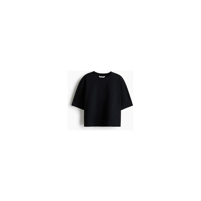 H&M - Tričko boxy - Černá