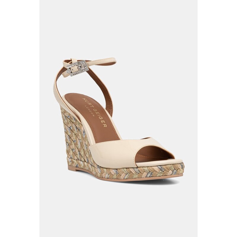Kurt Geiger London sandály na klínk Espadrille Wedge-Bone