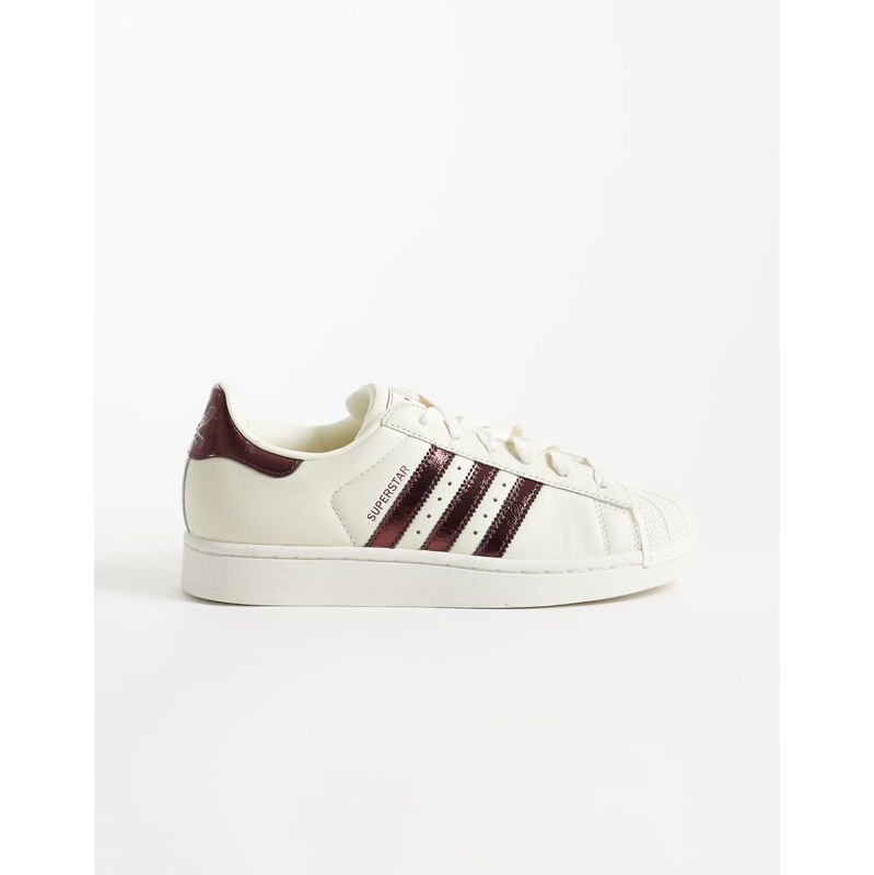 adidas Originals Superstar II trainers in off white and metallic