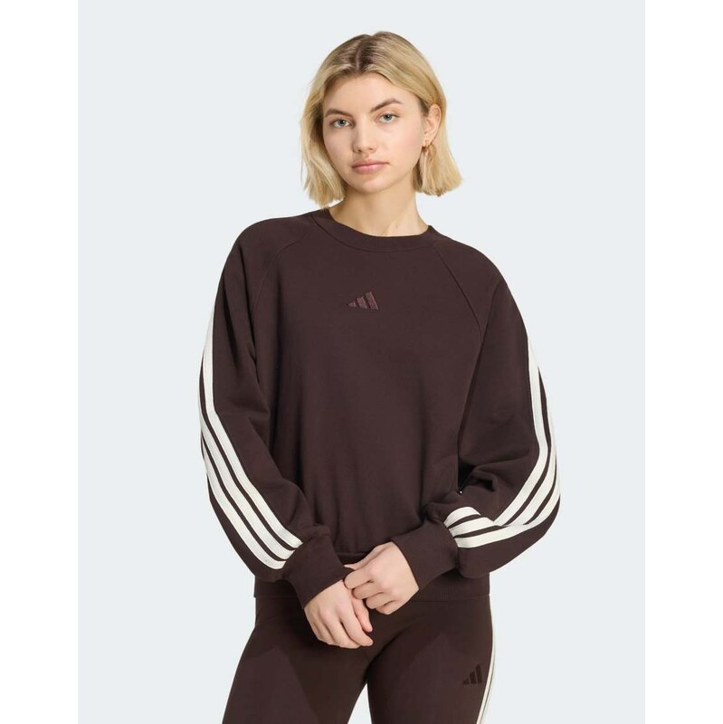 adidas performance Adidas kit 3-stripes sweatshirt in aurora
